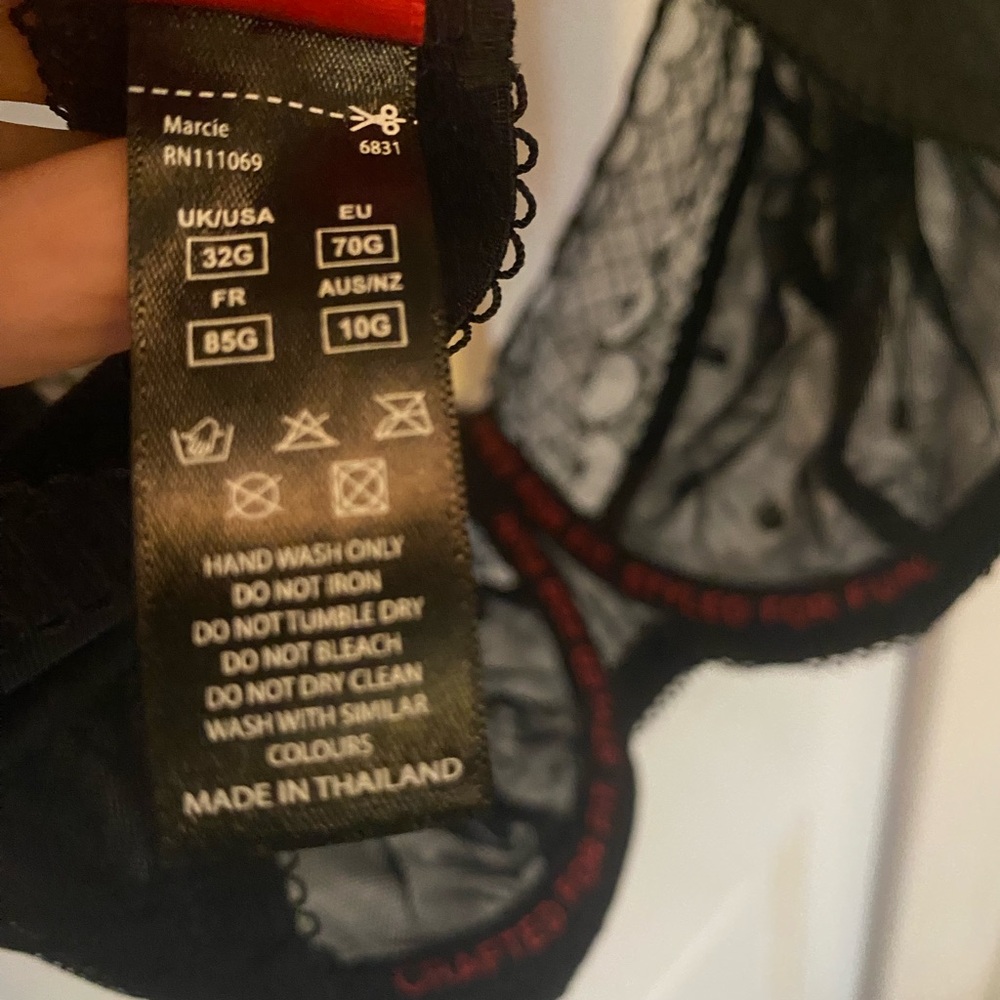 Cleo by Panache Black Sheer Lace Marcie Balconnet Bra - Picture 5 of 7